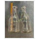 (2) QT ASHEVILLE NC BOTTLE, TARBORO NC BOTTLE