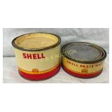 (2) 7OZ, 1LB SHELL CANS PASTE WAX, GREASE