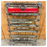 ARO LUBRICATION STATION RACK W/ OIL GUNS 27X41
