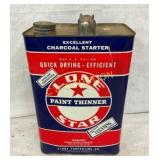 1G. LONE STAR PAINT THINNER CAN