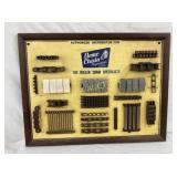 ACME CHAIN DEALER DISPLAY W/ PRODUCT 341/2X261/2