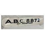 ABC LIQUIOR SIGN CHATHAM CO. VA 60X12