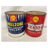 (2) SHELL 1G. X-100, SHELLZONE CANS