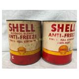 (2) 1G. SHELL ANTI FREEZE CANS