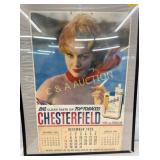 FRAMED CHESTERFIELD 1958 FRAMED CALENDAR 14X21