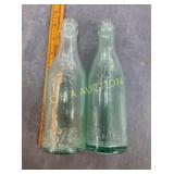 (2) 6.5 OZ MINI COKE ASHEVILLE, RALEIGH NC BOTTLES
