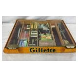 GILLETTE COUNTER SHOWCASE W/ PRODUCT 17X14