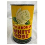 1 PINT WHITE ROSE MOTOR OIL CAN