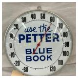 12" WE THE PETTER BLUE BOOK THERM.