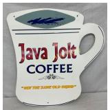 DIECUT HANDMADE SST JAVA JOLT COFFEE TRADE SIGN