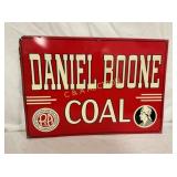 SST EMB. DANIEL BOONE COAL SIGN 20X14