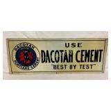 SST EMB. DACOTAH CEMENT SIGN 32X12