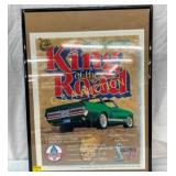 FRAMED 1968 SHELBY GT500 POSTER 18X24