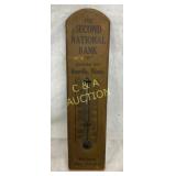 WOODEN SECOND BANK THERM DANVILLE ILL 3X12