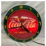 15" COCA COLA DOUBLE BUBBLE CLOCK