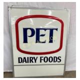 EMB. PET DAIRY FOODS SIGN 46X58 SELF FRAMED