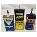 (3) 4OZ OILERS SUNOCO,PENN