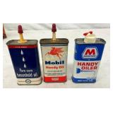 (3) 4OZ OILERS MARATHAN,MOBIL,PURE