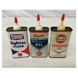 (3) OILERS 4OZ GULF CANS