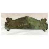 BRASS CASH REGISTER MARQUEE 16X5