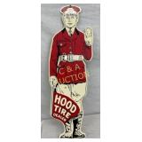 DIECUT HOOD TIRE SIGN 11X36 CONTEMPORARY