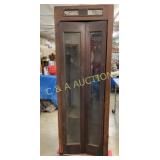 EARLY WOODEN PHONE BOOTH W/ PAYPHONE
