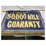 50000 MILE GUARANTY DEALER BANNER 27X38