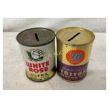 (2)QT BANKS 76 UNION TRITON, WHITE ROSE