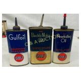 (3) GULF OILERS 40Z AND 1/2OZ