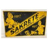 SST SAKRETE CEMENT SIGN 24X15 NICE GRAPHICS