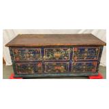 1862 TOIL PAINTED BLANKET CHEST