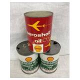 (3) SHELL 1G. CANS AEROSHELL,CANS