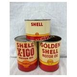 (3) SHELL QT & 1LB X-100,GOLDEN SHELL,GREASE