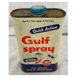PINT GULF SPRAY CAN W/ INSECT GRAPHICS