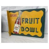 FRUIT BOWL FLANGE W/ BOTTLE 18X14