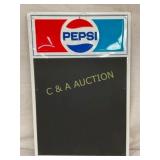 SST EMB. PEPSI MENU SELF FRAMED 18X27