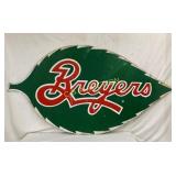 SST EMB. BREYERS ICE CREAM SIGN 82 1/2X43 1/2