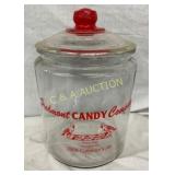 PIEDMONT CANDY JAR LEXINGTON NC TOMS LID 9X13 1/2