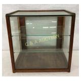 OAK COUNTER TOP SHOWCASE 13X15 1/2