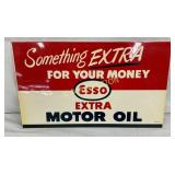 1952 DST OLD STOCK ESSO MOTOR OIL SIGN 17 1/2X10