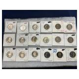 Set of 18 Washington Quarter Proof Coins, Various