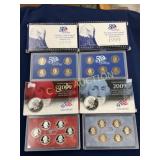 United States Mint 1999 and 2009 Proof Quarter Set