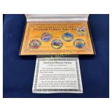 Set of Colorized Twentieth Century State Quarters