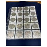 Set of 20 Eisenhower One Dollar Coins, 1970s, Enca