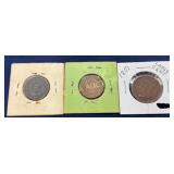 Lot of 19th Century United States Coins: 1851 Larg