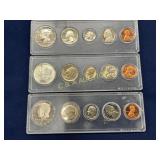 United States Coin Set in Whitman Plastic Holders,
