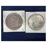 Morgan Silver Dollars: 1894-O and 1885 Coins in Ca