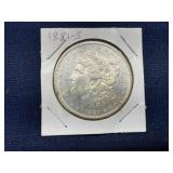 1881-S Morgan Silver Dollar in Cardboard Holder