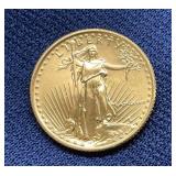 United States Gold $10 American Eagle Coin, 1/4 oz