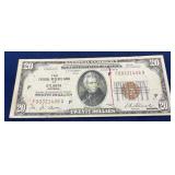 1929 Series $20 National Currency Banknote, Federa